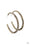 Imprinted Intensity Brass Paparazzi Earring Cashmere Pink Jewels