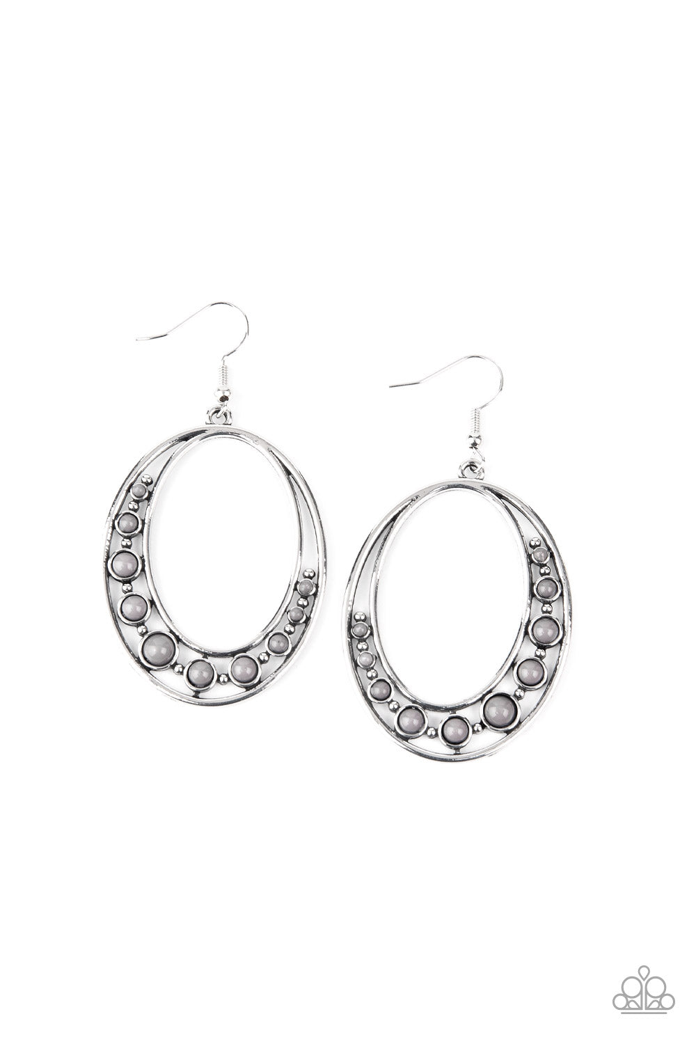 Crescent Cove Silver Paparazzi Earring Cashmere Pink Jewels