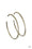 Curved Couture Brass Paparazzi Earring Cashmere Pink Jewels