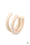 I WOOD Walk 500 Miles White Paparazzi Earring Cashmere Pink Jewels