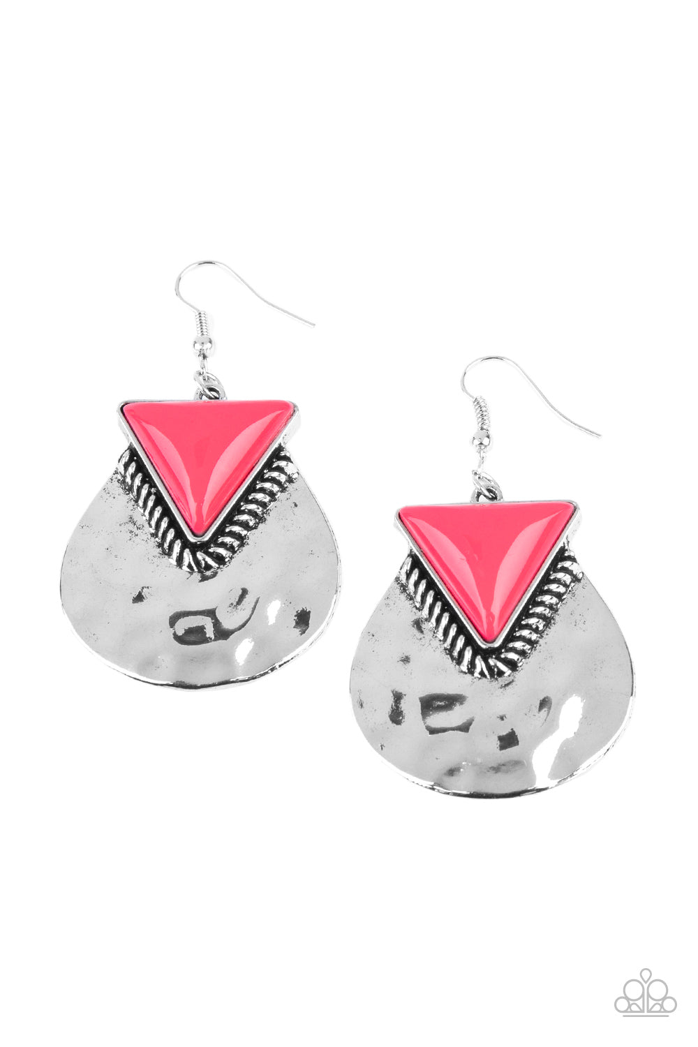 Road Trip Treasure Pink Paparazzi Earring Cashmere Pink Jewels