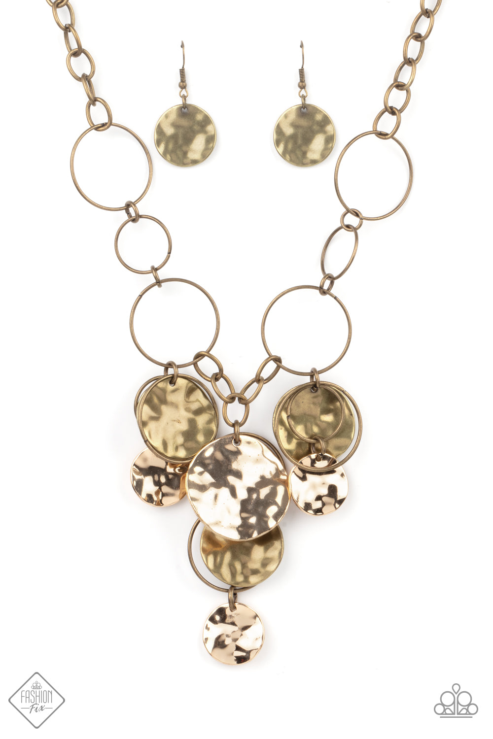 Learn the HARDWARE Way Brass Paparazzi Necklace Cashmere Pink Jewels