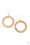 PRIMAL Meridian Gold Paparazzi Earring Cashmere Pink Jewels