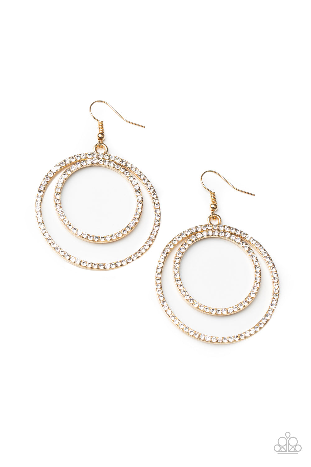 Radiating Refinement Gold Paparazzi Earring Cashmere Pink Jewels