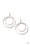 Radiating Refinement White Paparazzi Earring Cashmere Pink Jewels