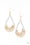Off The Blocks Shimmer Gold Paparazzi Earring Cashmere Pink Jewels