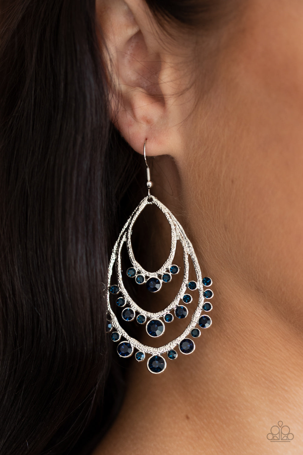 Break Out In TIERS Blue Paparazzi Earring Cashmere Pink Jewels