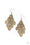 Loud and Leafy Brass Paparazzi Earring Cashmere Pink Jewels