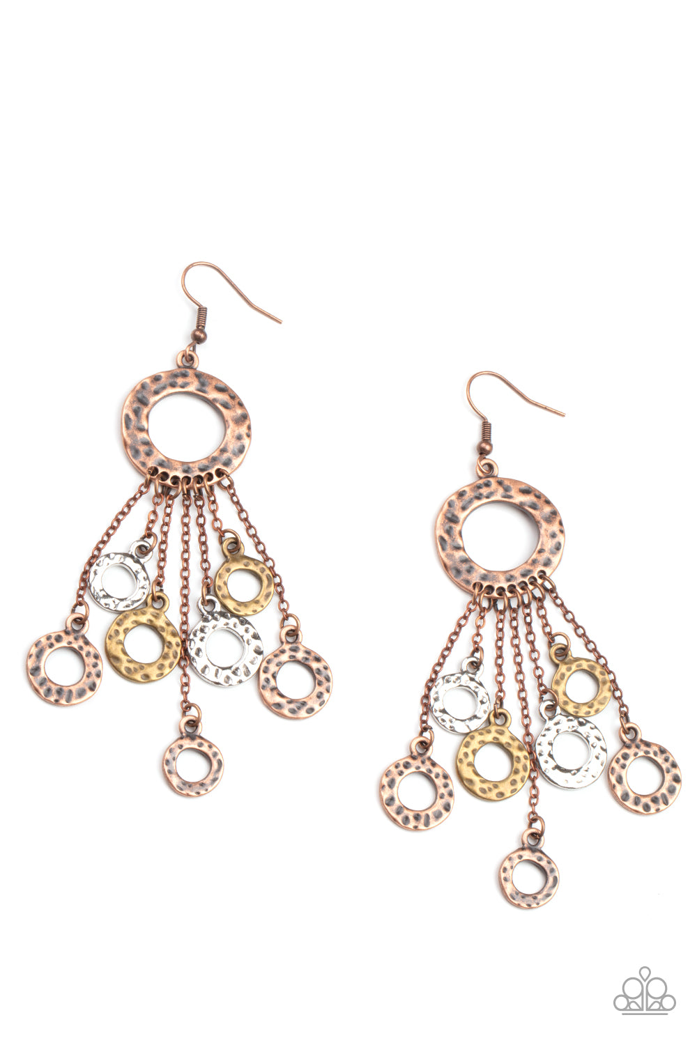 Right Under Your NOISE Multi Paparazzi Earring Cashmere Pink Jewels