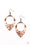 Instinctively Industrial Copper Paparazzi Earrings Cashmere Pink Jewels