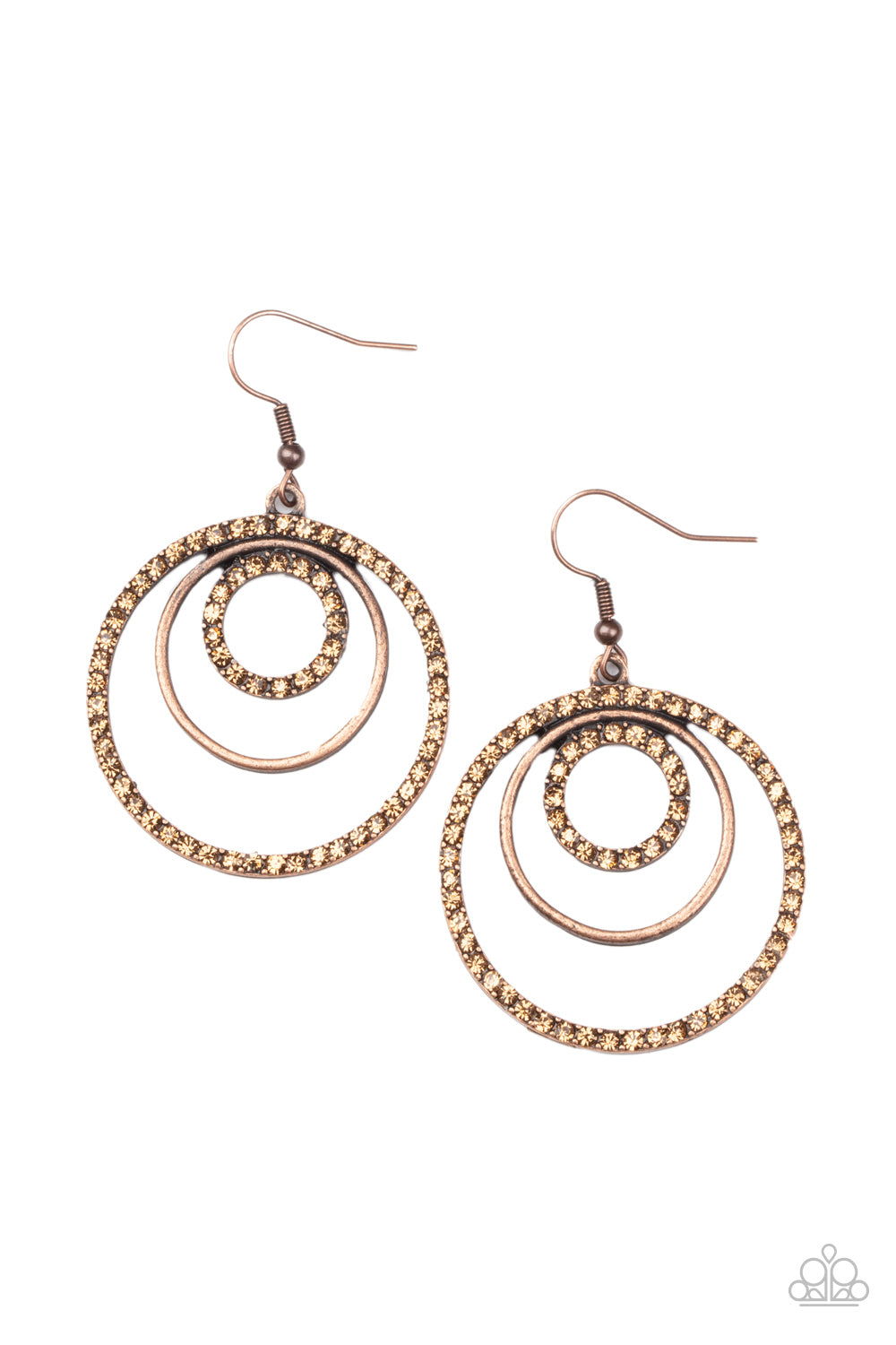 Bodaciously Bubbly Copper Paparazzi Earring Cashmere Pink Jewels