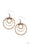 Bodaciously Bubbly Copper Paparazzi Earring Cashmere Pink Jewels