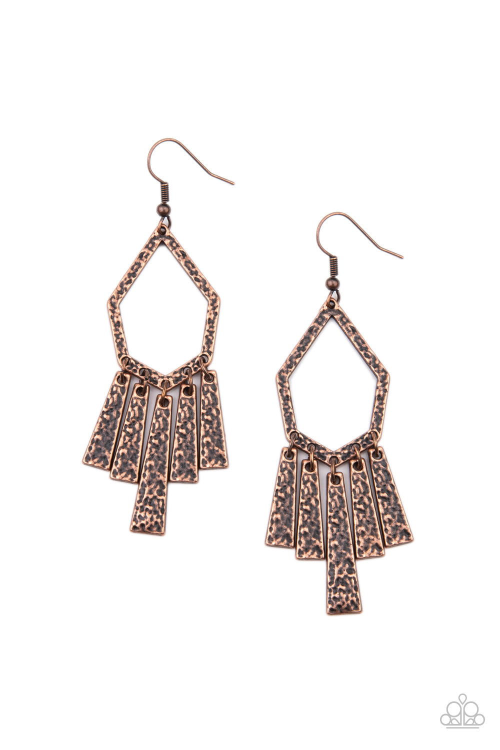Museum Find Copper Paparazzi Earring Cashmere Pink Jewels