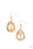 Drop-Dead Duchess Gold Paparazzi Earring Cashmere Pink Jewels