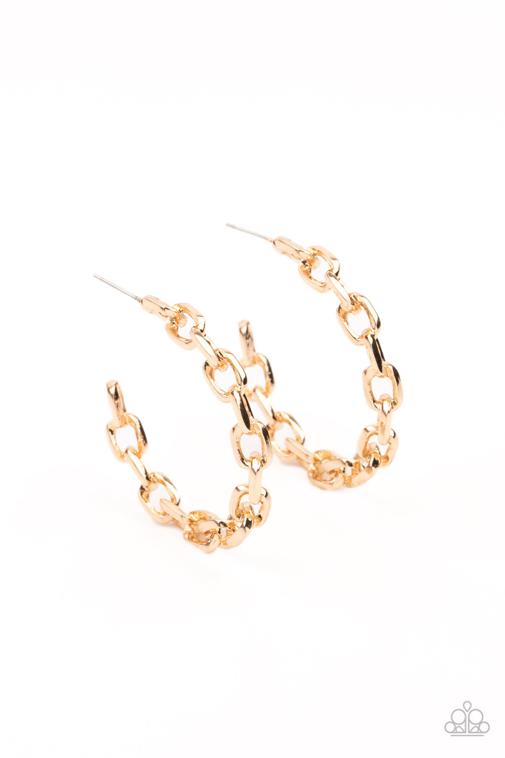Stronger Together Gold Paparazzi Earring Cashmere Pink Jewels