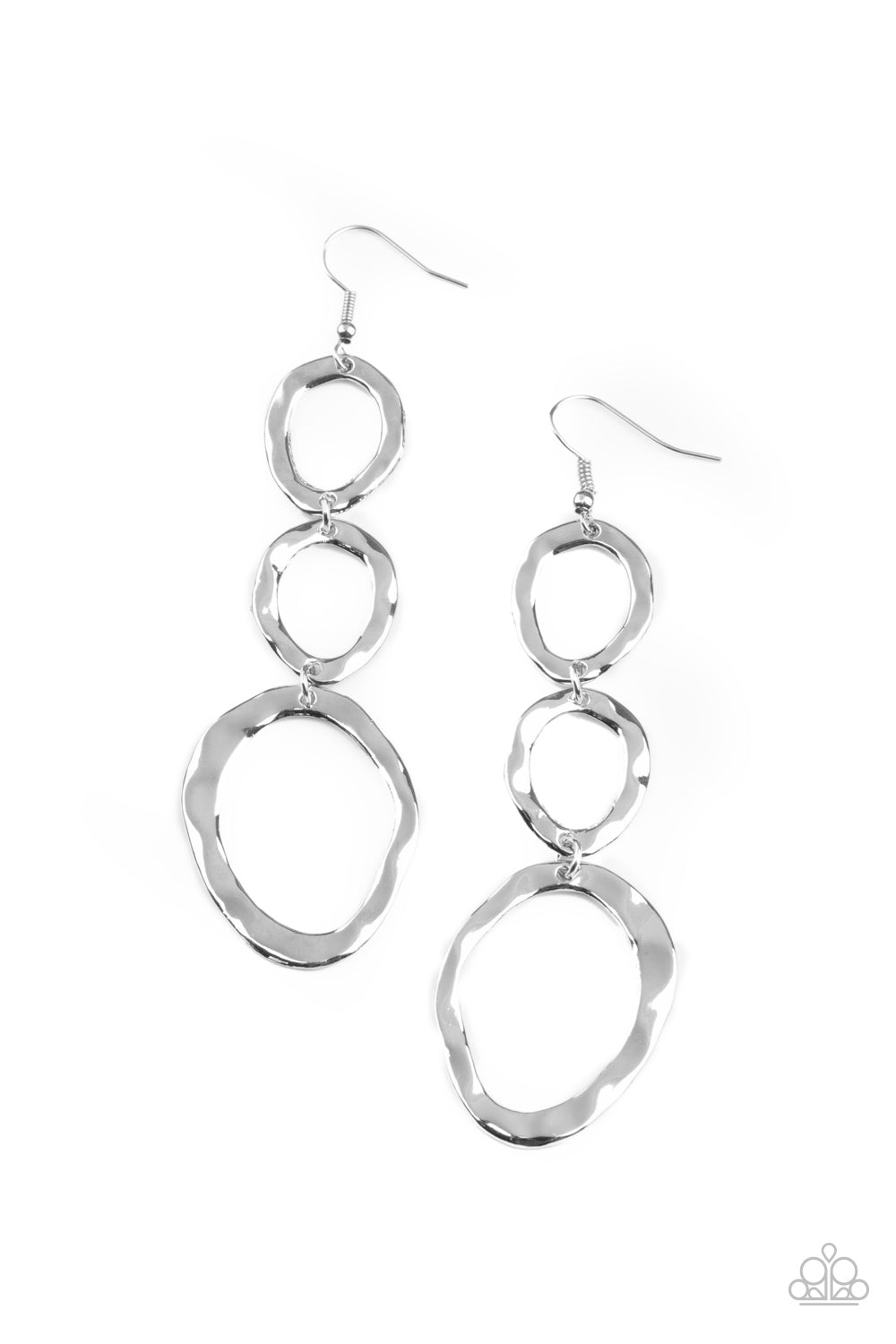 So OVAL It! Silver Paparazzi Earring Cashmere Pink Jewels
