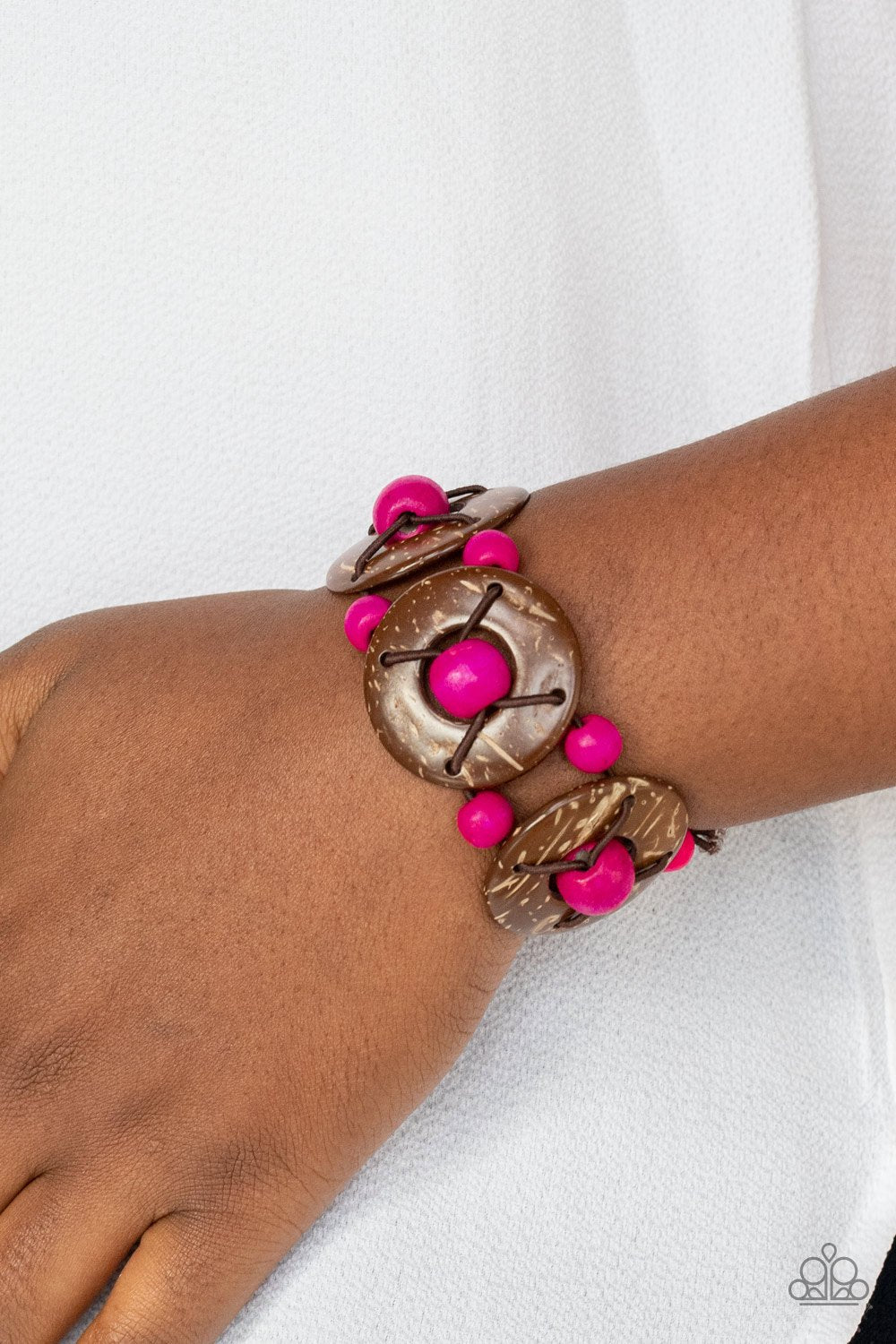 Island Adventure Pink Paparazzi Bracelet Cashmere Pink Jewels