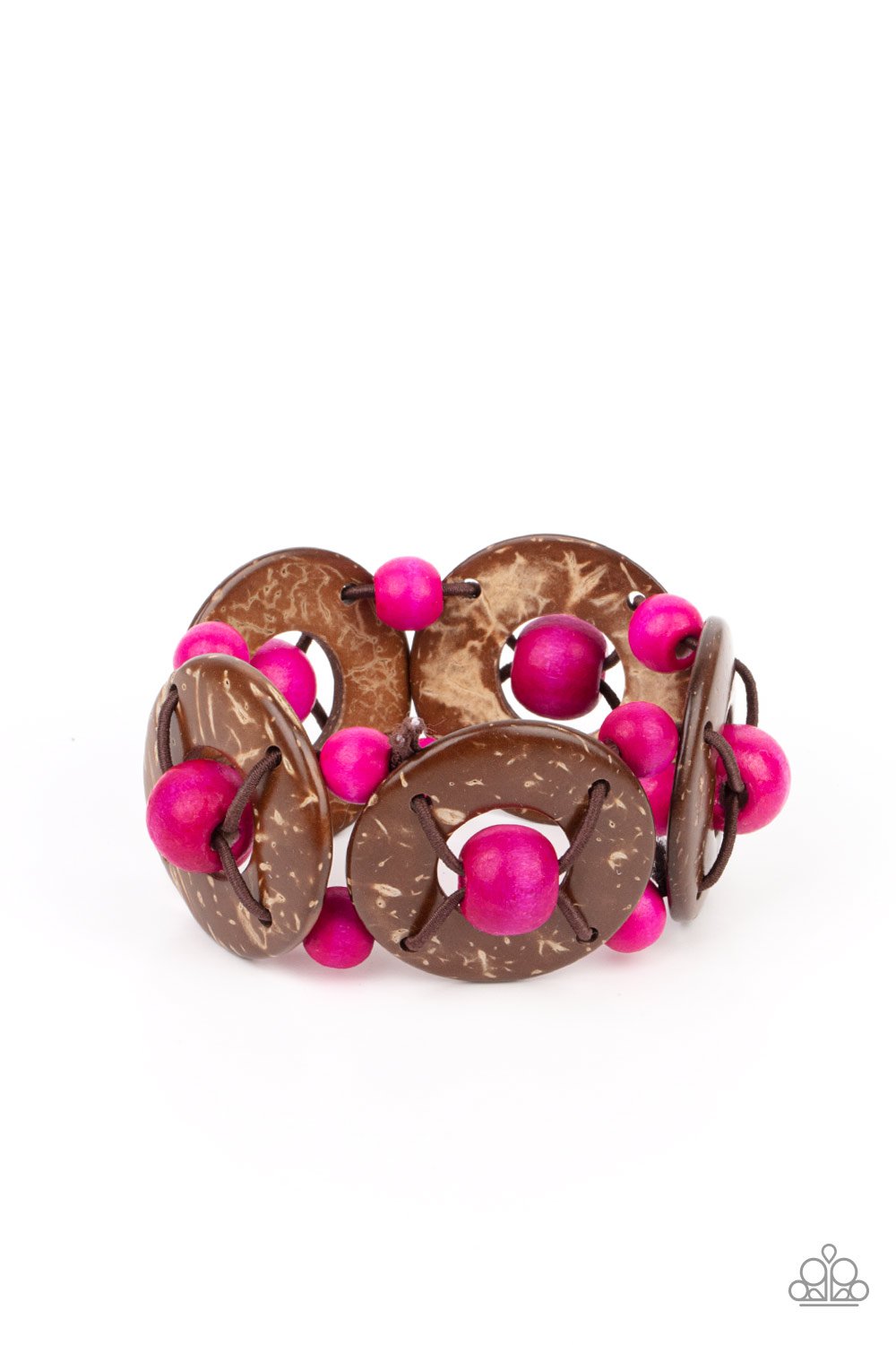 Island Adventure Pink Paparazzi Bracelet Cashmere Pink Jewels