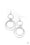 Getting Hitched White Paparazzi Earring Cashmere Pink Jewels