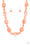 Staycation Stunner Orange Paparazzi Necklace Cashmere Pink Jewels