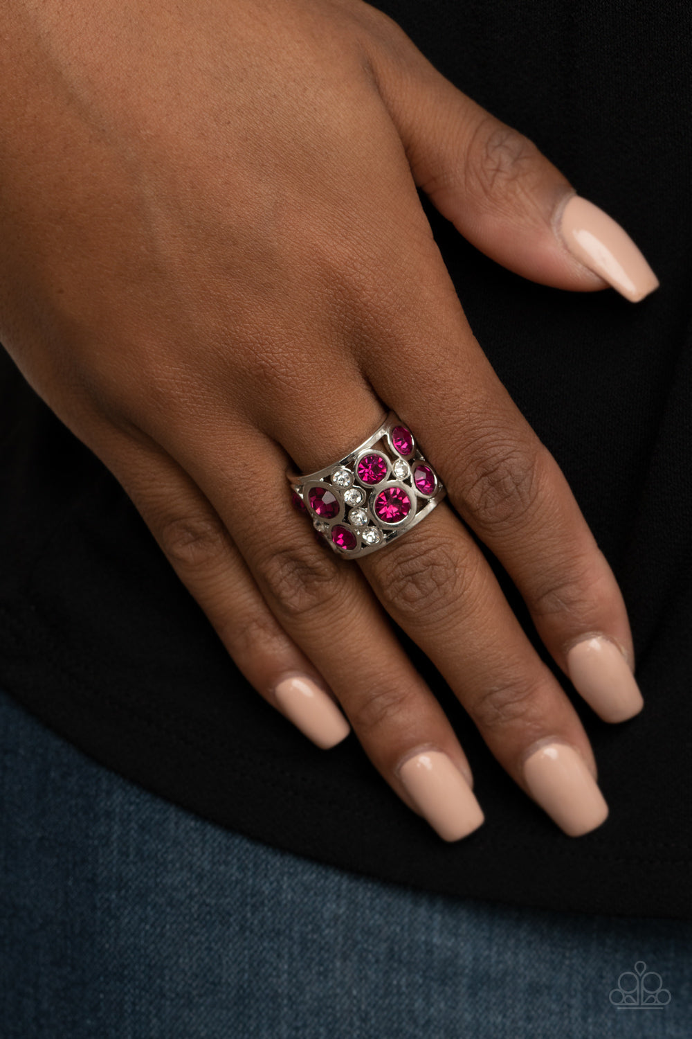 High Roller Royale Pink Paparazzi Ring Cashmere Pink Jewels