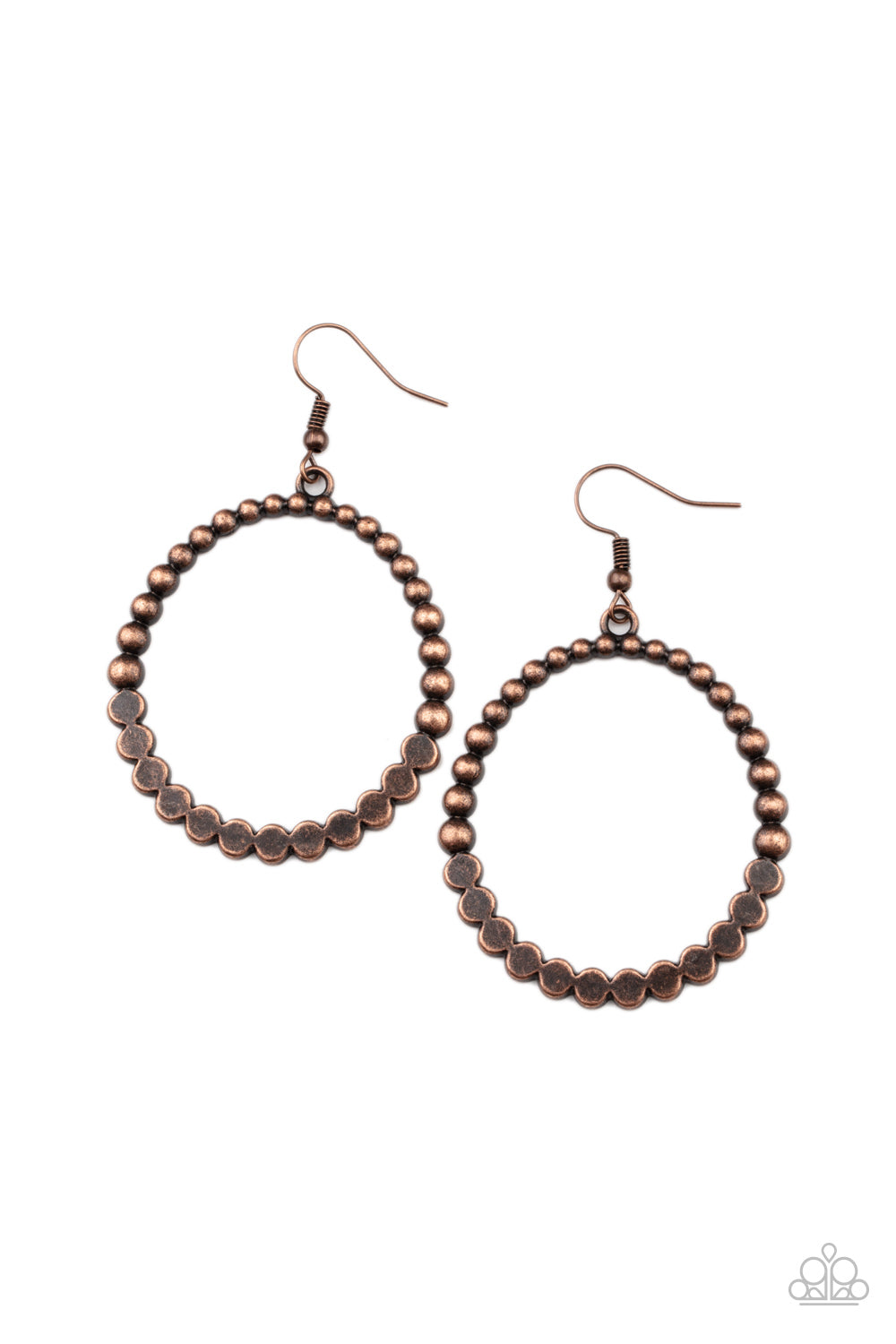 Rustic Society Copper Paparazzi Earring Cashmere Pink Jewels