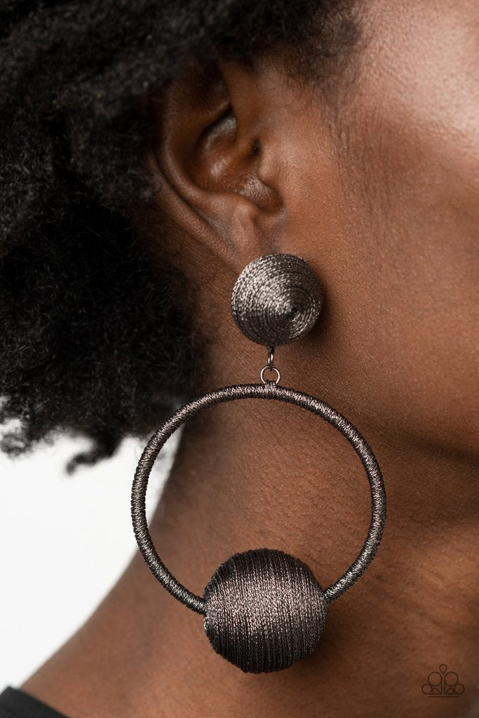 Social Sphere Black Paparazzi Earring Cashmere Pink Jewels