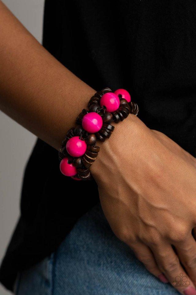 Tropical Temptations Pink Paparazzi Bracelet Cashmere Pink Jewels