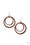 Rounded Out Copper Paparazzi Earring Cashmere Pink Jewels