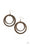 Rounded Out Brass Paparazzi Earring Cashmere Pink Jewels