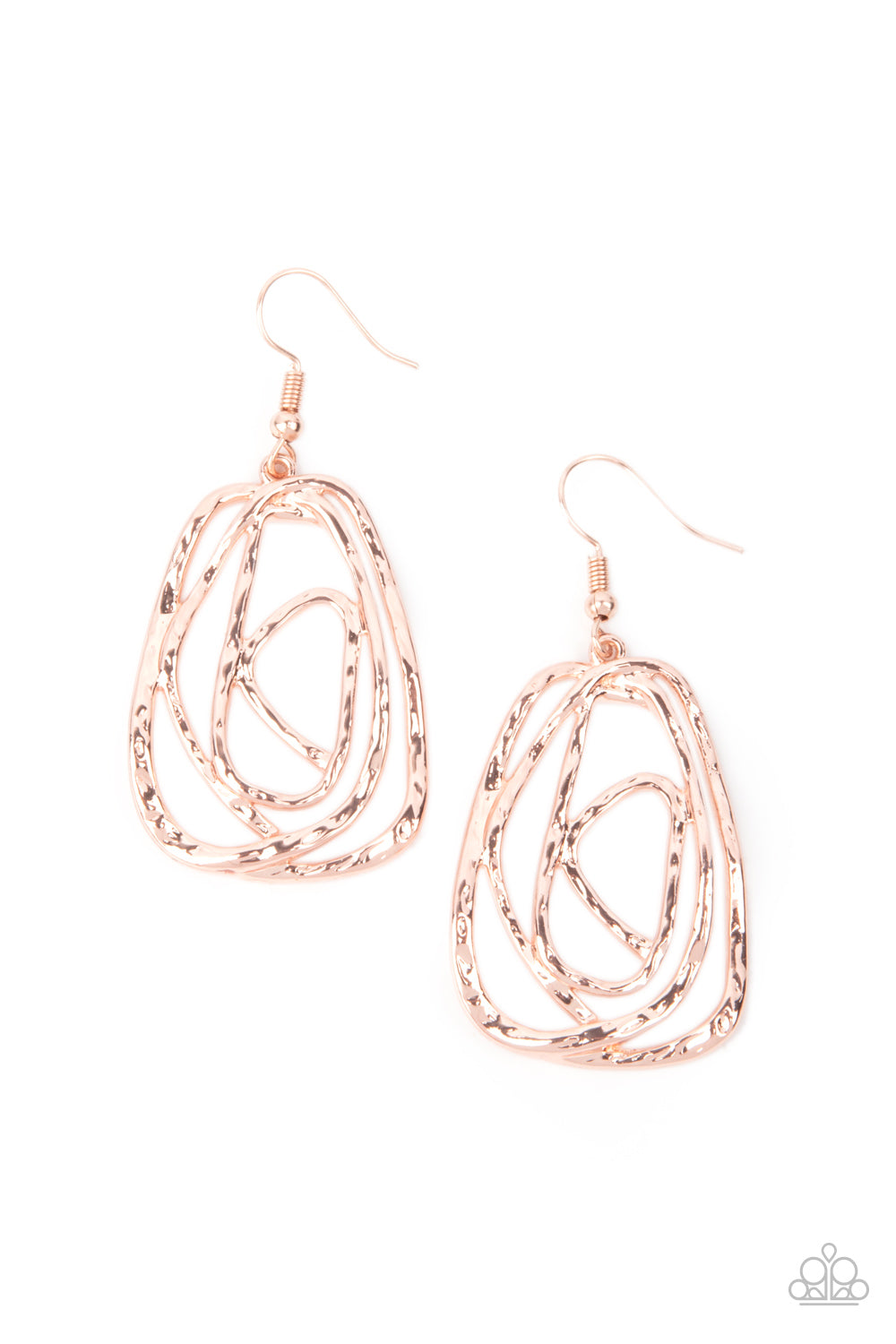 Artisan Relic Rose Gold Paparazzi Earring Cashmere Pink Jewels