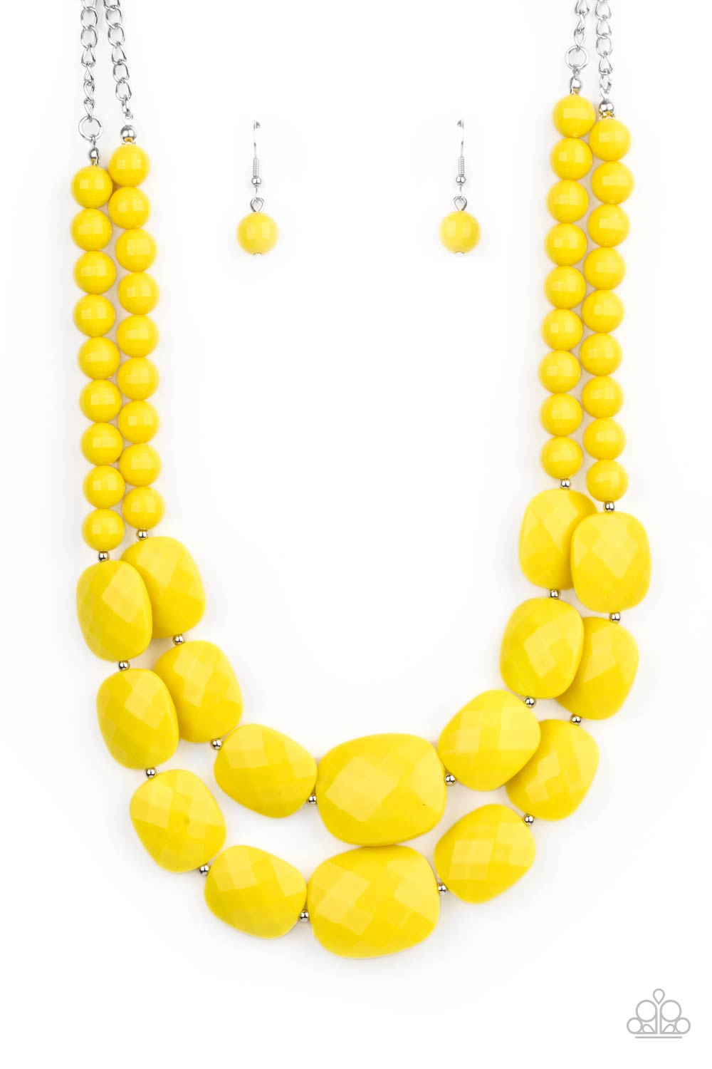 Resort Ready Yellow Paparazzi Necklace Cashmere Pink Jewels