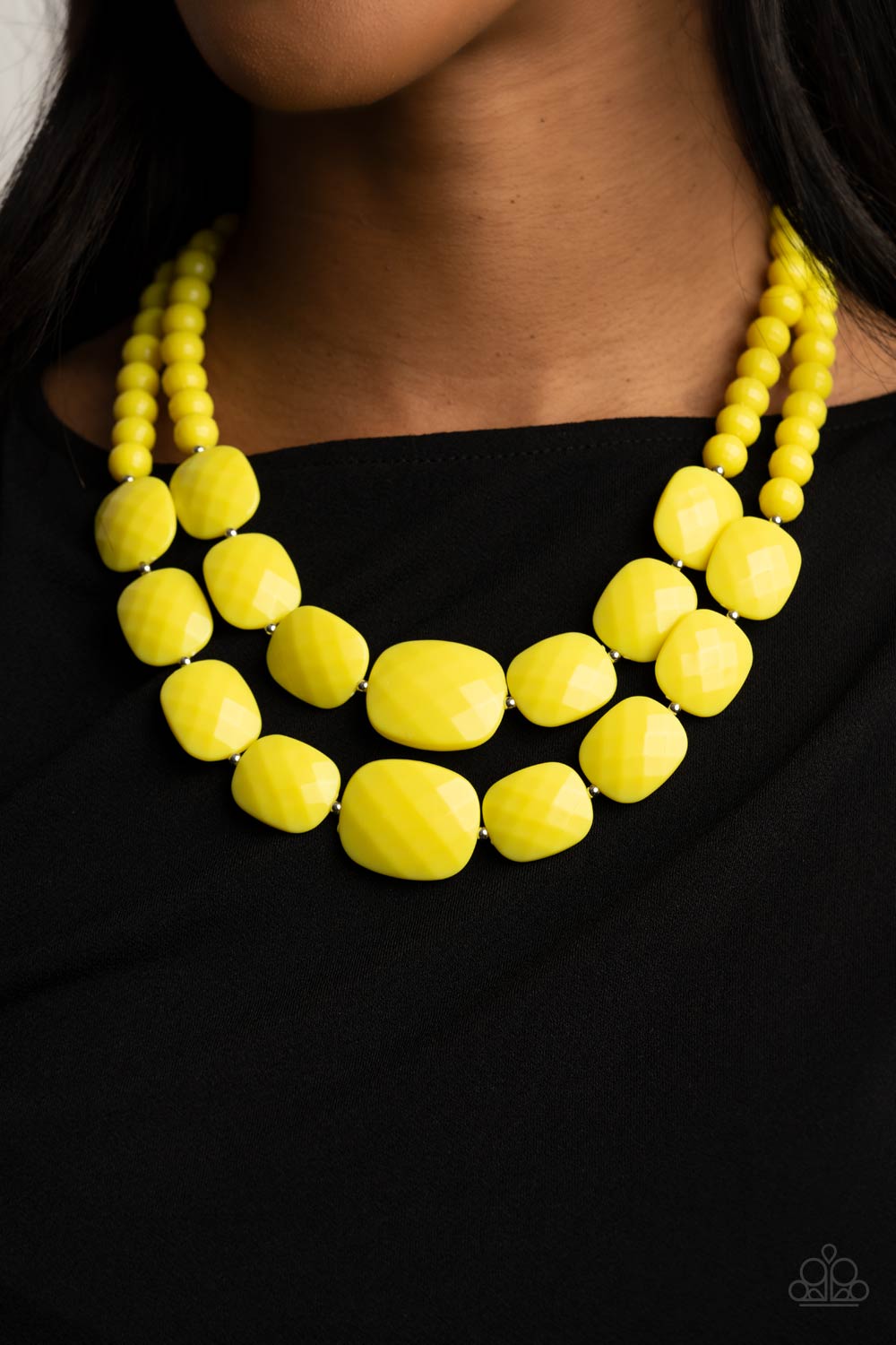 Resort Ready Yellow Paparazzi Necklace Cashmere Pink Jewels