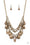 Extra Exhilarating Brass Paparazzi Necklace Cashmere Pink Jewels