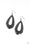Hand It OVAL! Black Paparazzi Earring Cashmere Pink Jewels