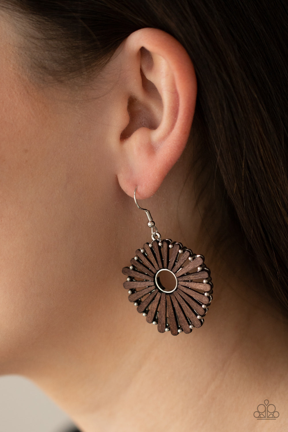 SPOKE Too Soon Brown Paparazzi Earrings Cashmere Pink Jewels