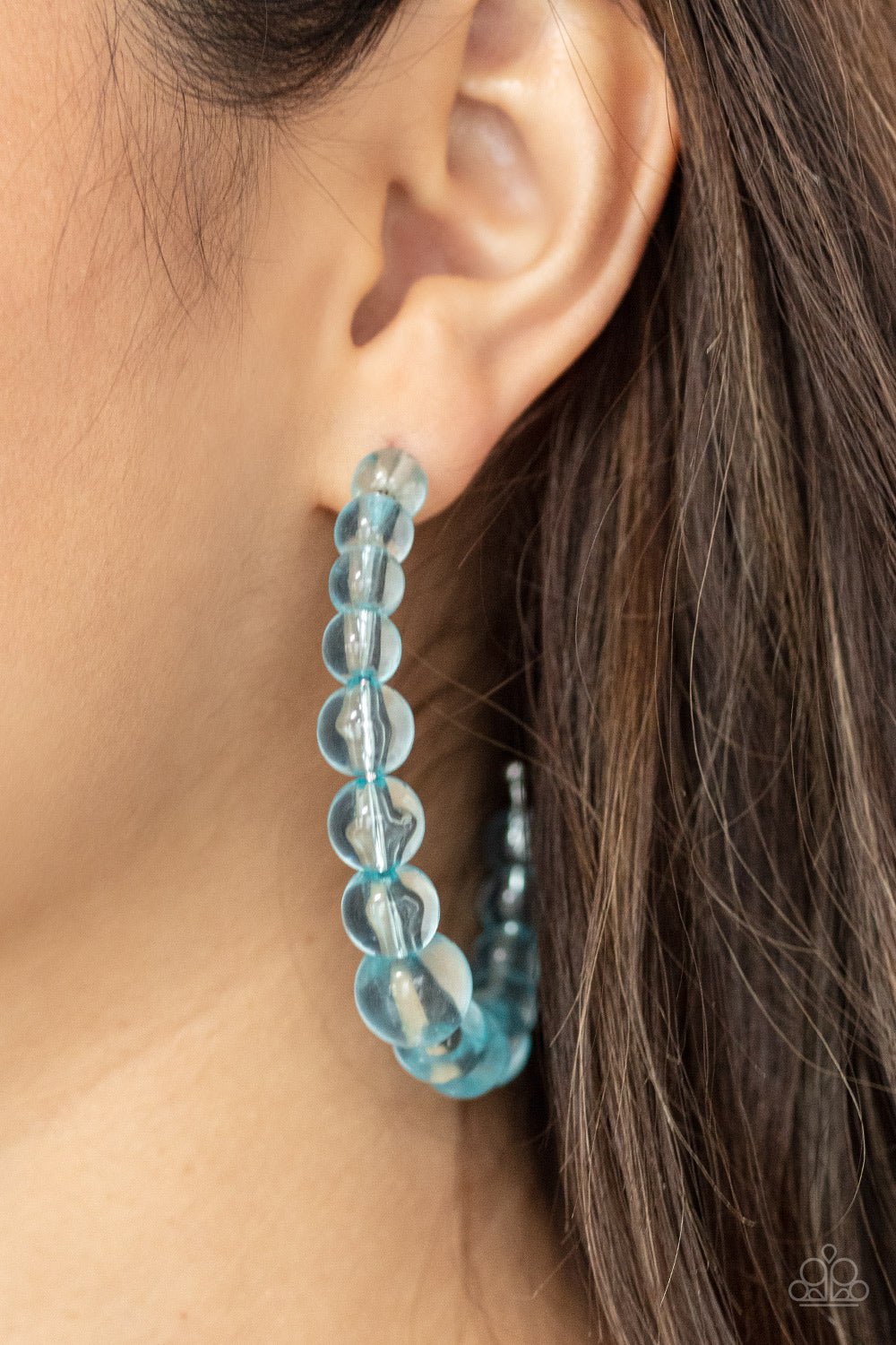 In The Clear Blue Paparazzi Earring Cashmere Pink Jewels