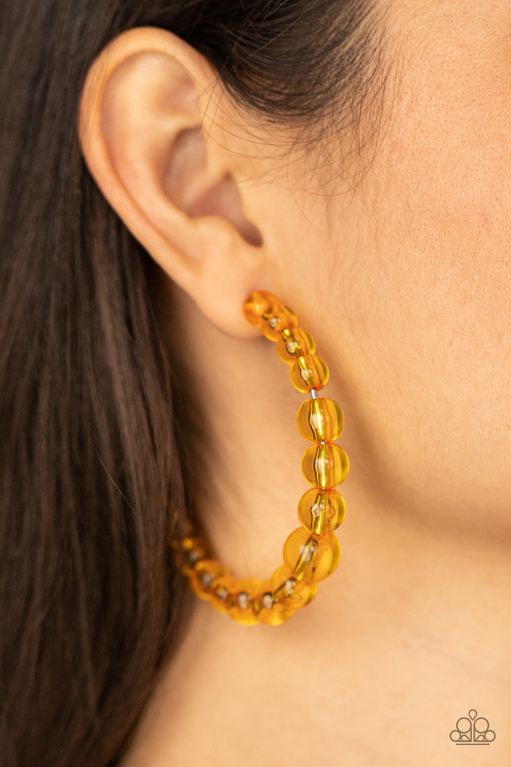 In The Clear Orange Paparazzi Earring Cashmere Pink Jewels