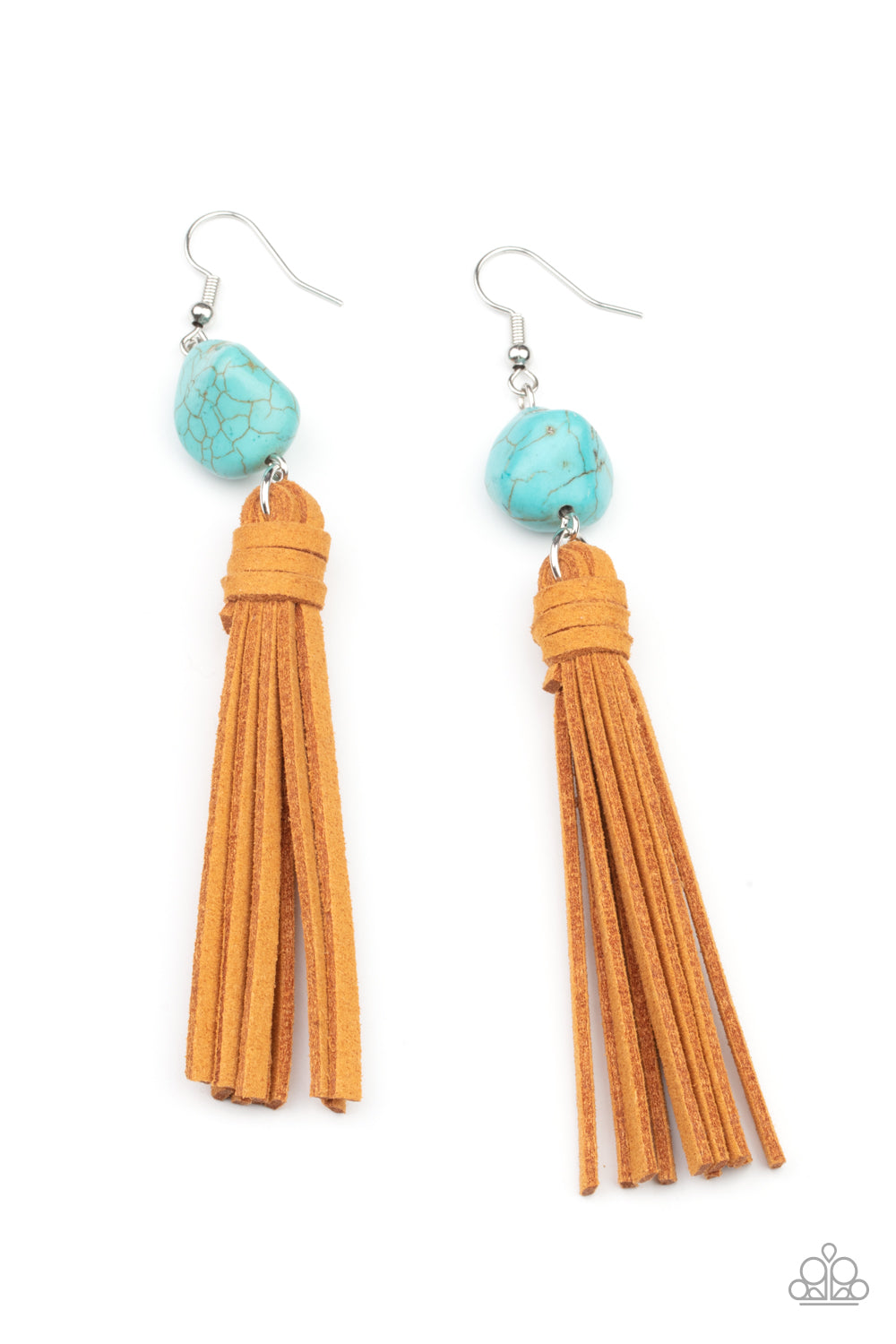 All-Natural Allure Blue Paparazzi Earring Cashmere Pink Jewels