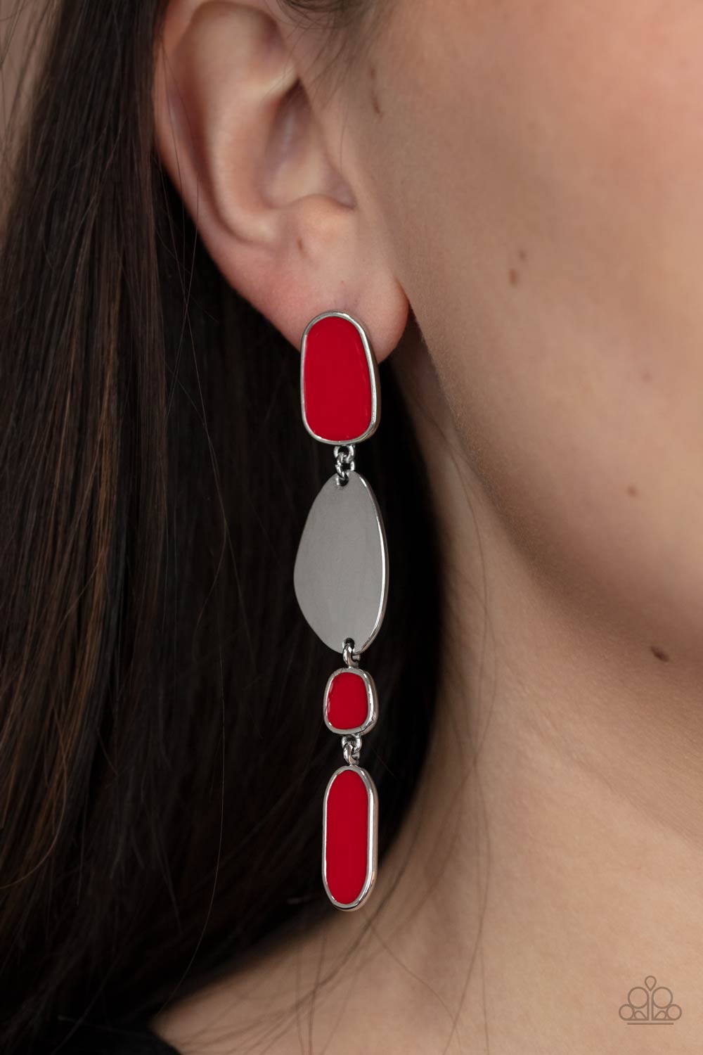 Deco By Design Red Paparazzi Earring Cashmere Pink Jewels