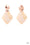 Alluringly Lustrous Copper Paparazzi Earring Cashmere Pink Jewels