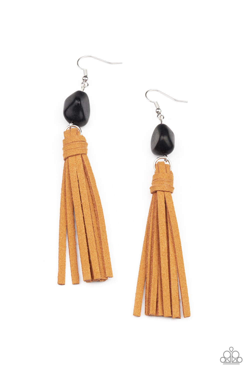 All-Natural Allure Black Paparazzi Earring Cashmere Pink Jewels - Cashmere Pink Jewels & Accessories, Cashmere Pink Jewels & Accessories - Paparazzi