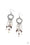 Primal Prestige White Paparazzi Earrings Cashmere Pink Jewels