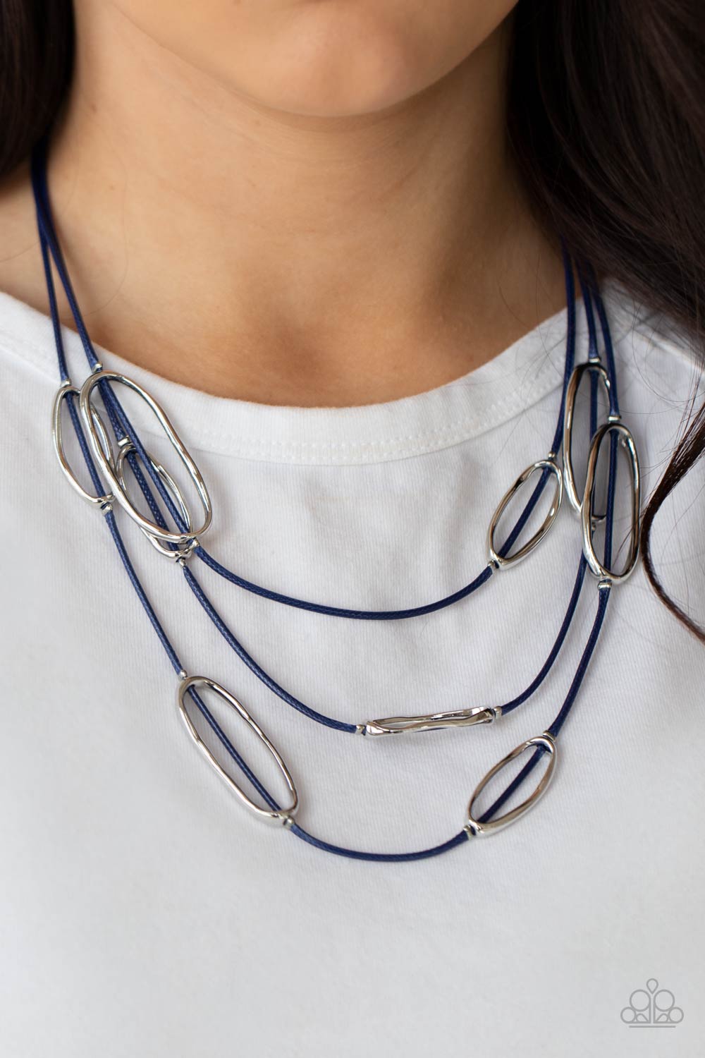 Check Your CORD-inates Blue Paparazzi Necklaces Cashmere Pink Jewels