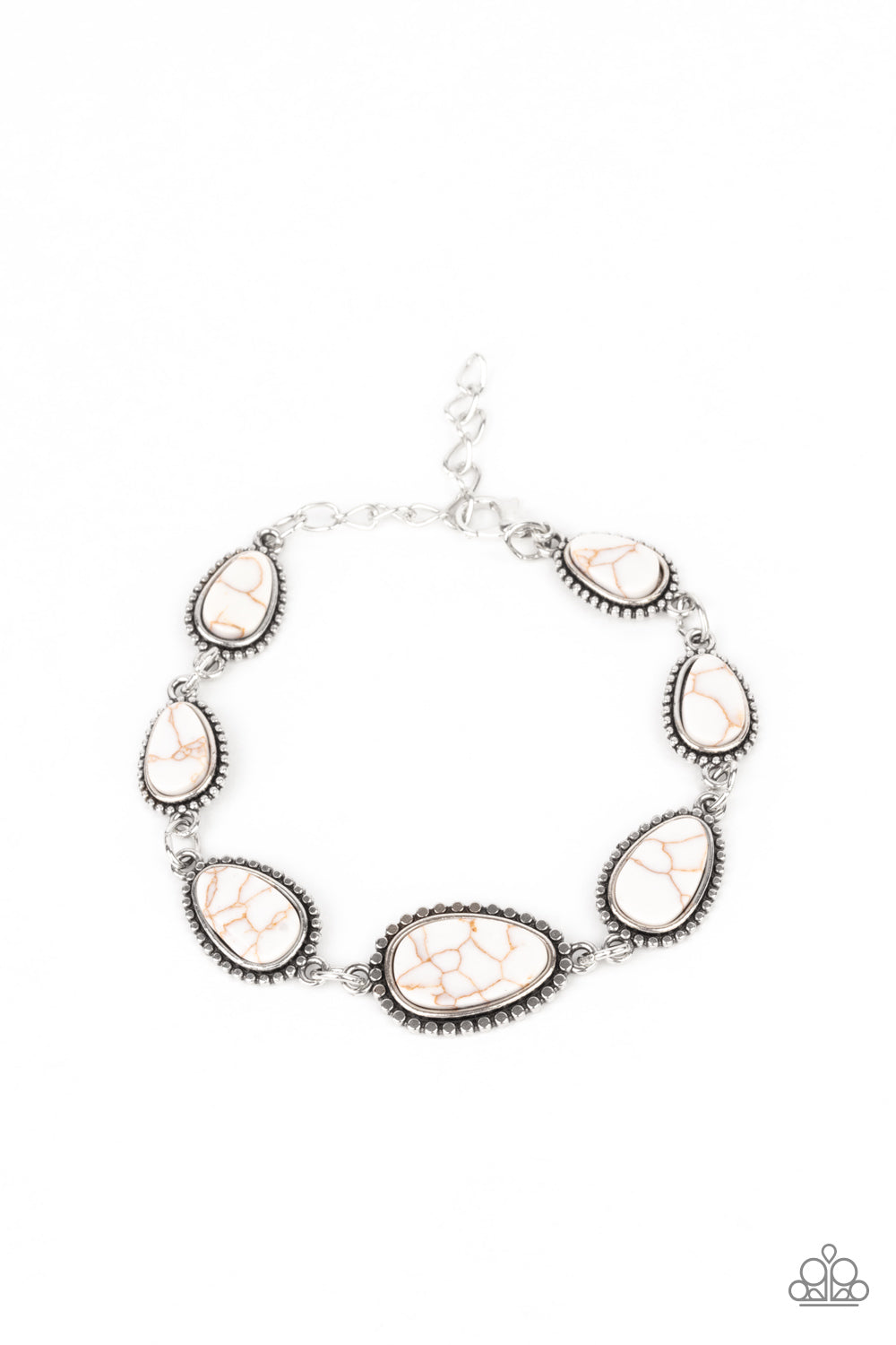 Elemental Exploration White Paparazzi Bracelet Cashmere Pink Jewels