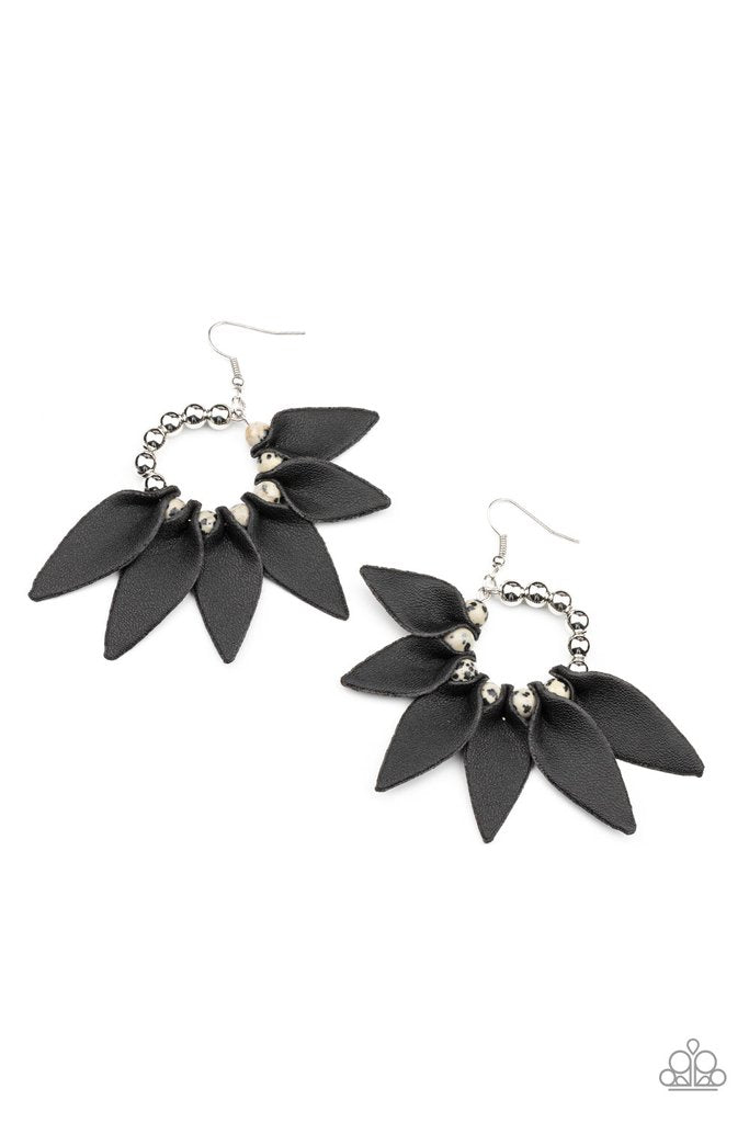Flower Child Fever Black Paparazzi Earrings Cashmere Pink Jewels