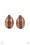 Classic Curves Copper Paparazzi Clip On Earring Cashmere Pink Jewels