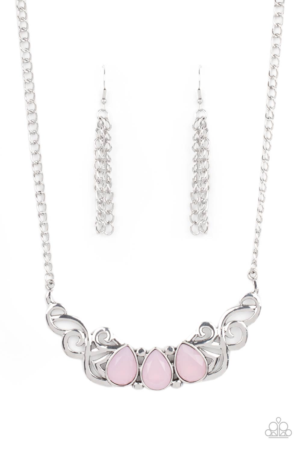 Heavenly Happenstance Pink Paparazzi Necklace Cashmere Pink Jewels