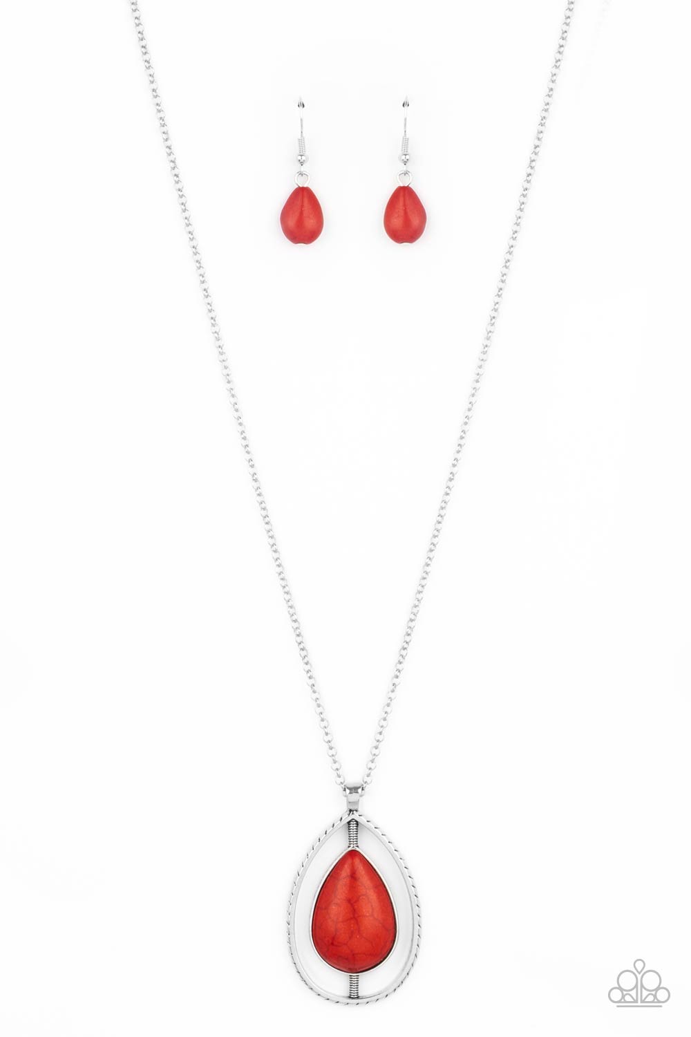 Here Today, PATAGONIA Tomorrow Red Paparazzi Necklace Cashmere Pink Jewels