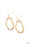 ARTIFACT Checker Gold Paparazzi Earring Cashmere Pink Jewels